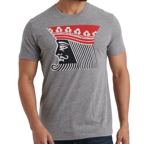 Lucky Brand Other - NEW LUCKY BRAND king head white red chess cards XL